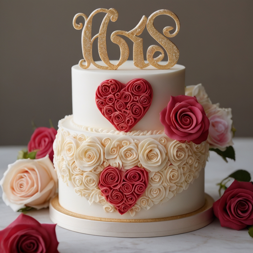 Anniversary Cake Design Image