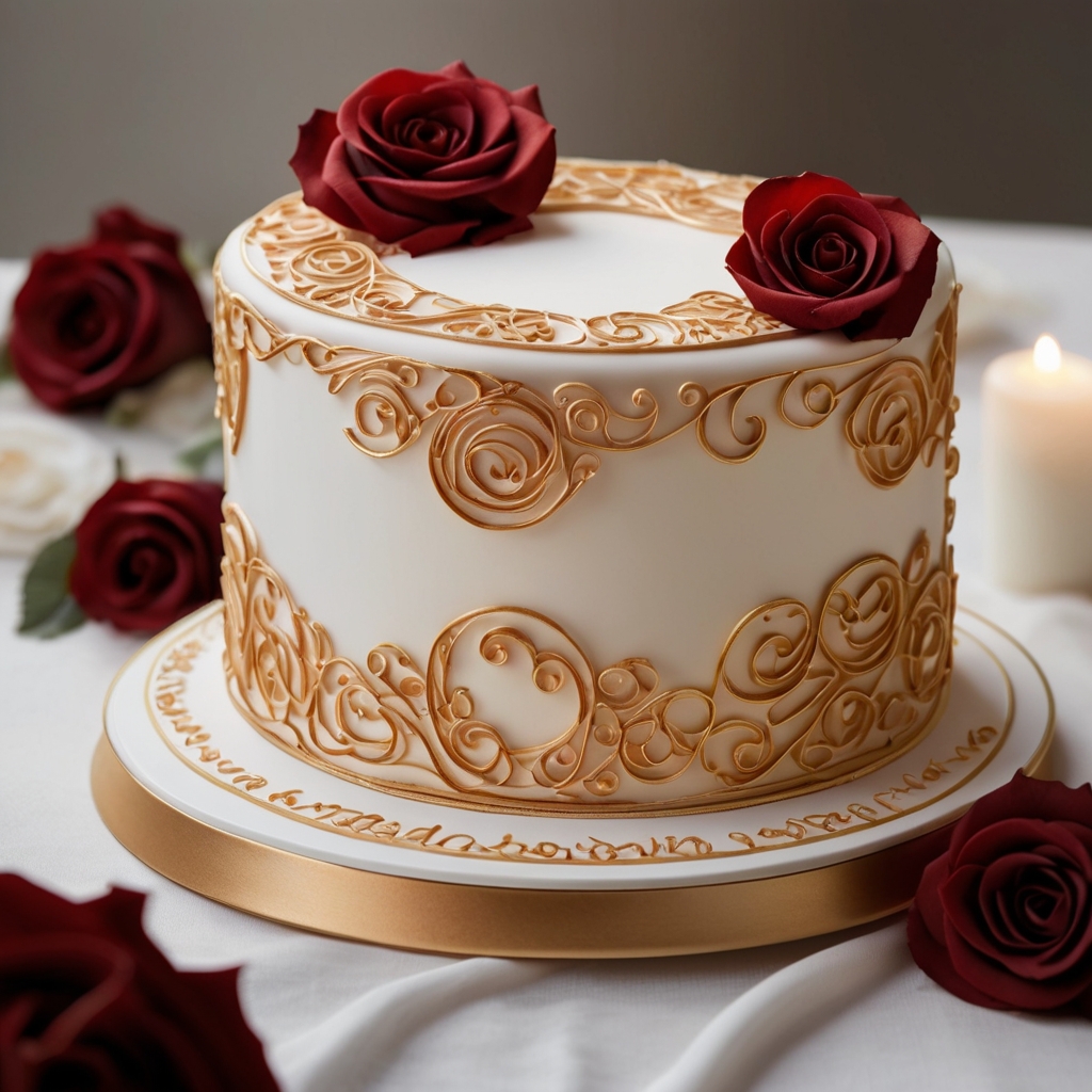 Engagement Cake Design Image